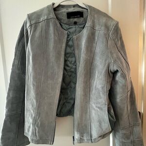 Jones New York Light Blue Suede Jacket